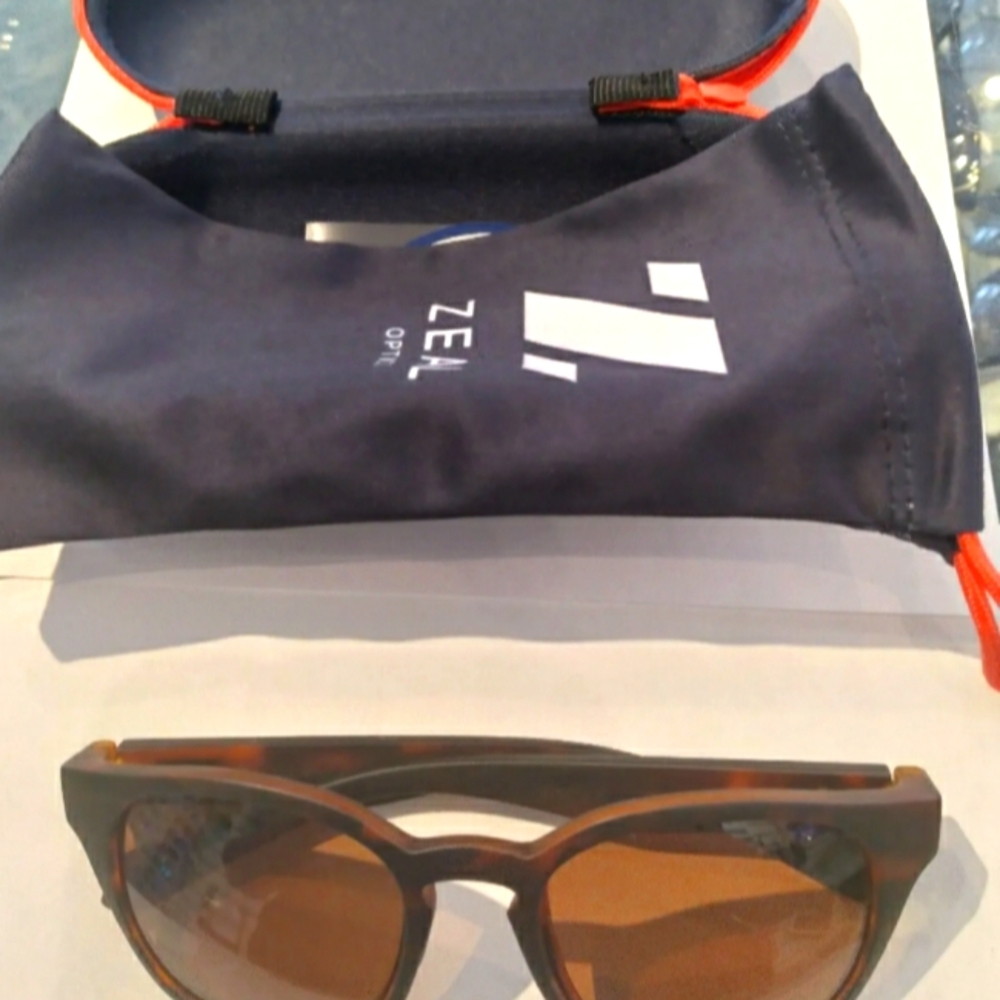 ZEAL WINDSOR 11480 Oval Ellume Polarized Brown Sunglasses 51-20-135
